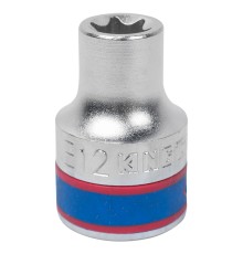 Головка торцевая TORX Е-стандарт 1/2", E12, L = 37 мм KING TONY 437512M Головка торцевая TORX Е-стандарт 1/2", E12, L = 37 мм KING TONY 437512M