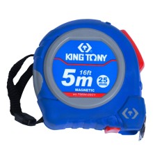 Рулетка измерительная 5 м, полотно 25 мм, магнитный крюк KING TONY 79094-05C1 Рулетка измерительная 5 м, полотно 25 мм, магнитный крюк KING TONY 79094-05C1