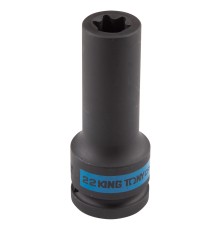 Головка торцевая ударная глубокая TORX Е-стандарт 3/4", E22, L = 110 мм KING TONY 647522M
