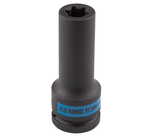 Головка торцевая ударная глубокая TORX Е-стандарт 3/4", E22, L = 110 мм KING TONY 647522M Головка торцевая ударная глубокая TORX Е-стандарт 3/4", E22, L = 110 мм KING TONY 647522M
