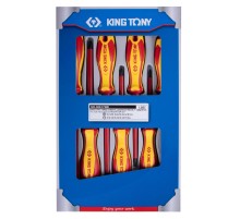 Набор отверток, диэлектрические, 7 предметов KING TONY 30617MR Набор отверток, диэлектрические, 7 предметов KING TONY 30617MR