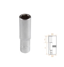 Головка торцевая глубокая шестигранная 3/8", 12 мм AFFIX AF00130012