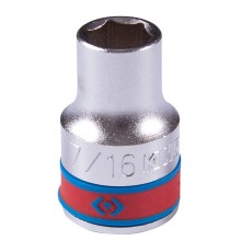 Головка торцевая стандартная шестигранная 1/2", 7/16", дюймовая KING TONY 433514S Головка торцевая стандартная шестигранная 1/2", 7/16", дюймовая KING TONY 433514S