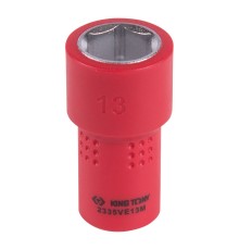 Головка торцевая диэлектрическая шестигранная 1/4", 13 мм KING TONY 2335VE13M