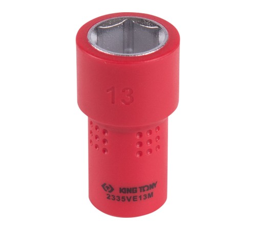 Головка торцевая диэлектрическая шестигранная 1/4", 13 мм KING TONY 2335VE13M Головка торцевая диэлектрическая шестигранная 1/4", 13 мм KING TONY 2335VE13M