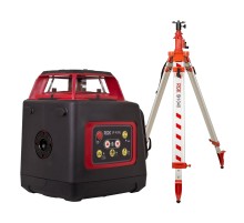Комплект: ротационный нивелир RGK SP-400G с калибровкой + элевационный штатив RGK SH-340 Комплект: ротационный нивелир RGK SP-400G с калибровкой + элевационный штатив RGK SH-340