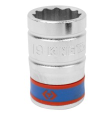 Головка торцевая стандартная двенадцатигранная 1/2", 19 мм KING TONY 433019M Головка торцевая стандартная двенадцатигранная 1/2", 19 мм KING TONY 433019M