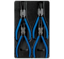 Набор съемников стопорных колец, ложемент, 4 предмета KING TONY 9-42114GP