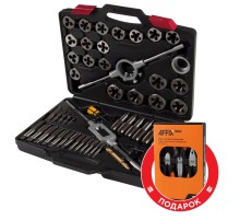 Набор метчиков и плашек SK-5 M6-M24, кейс, 51 предмет, в комплекте набор пассатижей МАСТАК 351-00051CP