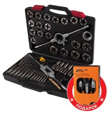 Набор метчиков и плашек SK-5 M6-M24, кейс, 51 предмет, в комплекте набор пассатижей МАСТАК 351-00051CP