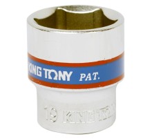 Головка торцевая стандартная шестигранная 3/8", 19 мм KING TONY 333519M Головка торцевая стандартная шестигранная 3/8", 19 мм KING TONY 333519M