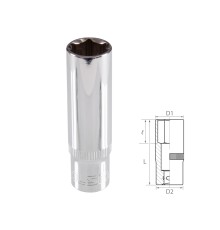 Головка торцевая глубокая шестигранная 3/8", 13 мм TOLSEN TT16363