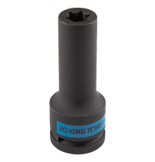 Головка торцевая ударная глубокая TORX Е-стандарт 3/4", E20, L = 110 мм KING TONY 647520M