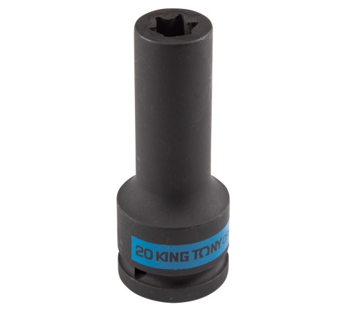 Головка торцевая ударная глубокая TORX Е-стандарт 3/4", E20, L = 110 мм KING TONY 647520M Головка торцевая ударная глубокая TORX Е-стандарт 3/4", E20, L = 110 мм KING TONY 647520M