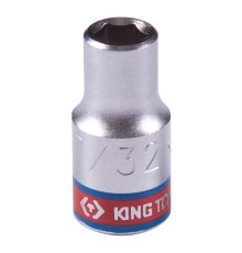 Головка торцевая стандартная шестигранная 1/4", 7/32", дюймовая KING TONY 233507S Головка торцевая стандартная шестигранная 1/4", 7/32", дюймовая KING TONY 233507S
