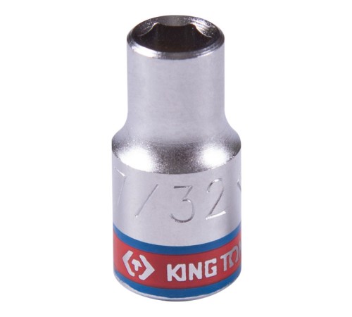 Головка торцевая стандартная шестигранная 1/4", 7/32", дюймовая KING TONY 233507S Головка торцевая стандартная шестигранная 1/4", 7/32", дюймовая KING TONY 233507S