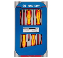 Набор отверток, диэлектрические, 6 предметов KING TONY 30606MR Набор отверток, диэлектрические, 6 предметов KING TONY 30606MR