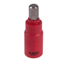 Насадка (бита) торцевая диэлектрическая 3/8", HEX, 10 мм, L = 65 мм KING TONY 3025VE10 Насадка (бита) торцевая диэлектрическая 3/8", HEX, 10 мм, L = 65 мм KING TONY 3025VE10