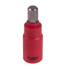 Насадка (бита) торцевая диэлектрическая 3/8", HEX, 10 мм, L = 65 мм KING TONY 3025VE10