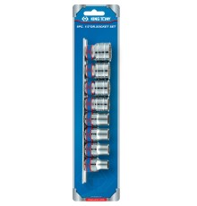 Набор торцевых головок 1/2", двенадцатигранные, 10-22 мм, 8 предметов KING TONY 4010MR