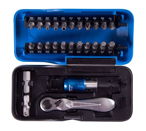 Набор вставок (бит) серии "АТОМ", 1/4", PH, PZ, Hex, Torx, 26 предметов KING TONY 1026CQ-AM