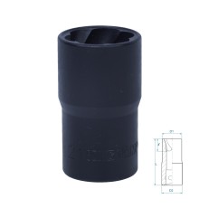 Головка для поврежденного крепежа 1/2", 21 мм KING TONY 9TD403-21M Головка для поврежденного крепежа 1/2", 21 мм KING TONY 9TD403-21M