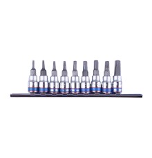Набор торцевых насадок 1/4", Torx, Т8-Т40 мм, L = 37 мм, с отверстием, 9 предметов KING TONY 2119PR Набор торцевых насадок 1/4", Torx, Т8-Т40 мм, L = 37 мм, с отверстием, 9 предметов KING TONY 2119PR