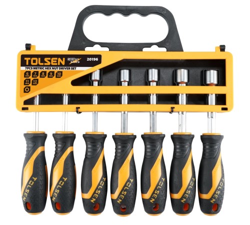 Набор торцевых отверток "GRIPro", 7 предметов TOLSEN TT20196