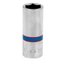 Головка торцевая глубокая шестигранная 1/4", 15 мм KING TONY 223515M