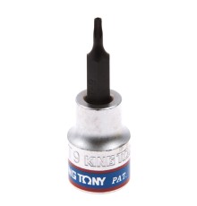 Насадка (бита) торцевая 3/8", Torx, T9, L = 50 мм, с отверстием KING TONY 302709