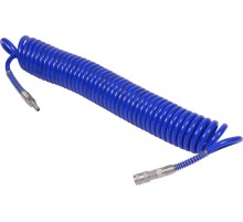 Шланг пневматический 8х12 мм, 15 м, спиральный, полиуретановый, фитинги МАСТАК 680-08115SQ