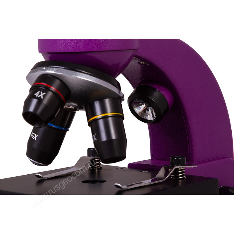 Микроскоп Bresser Junior Biolux SEL 40–1600x, фиолетовый