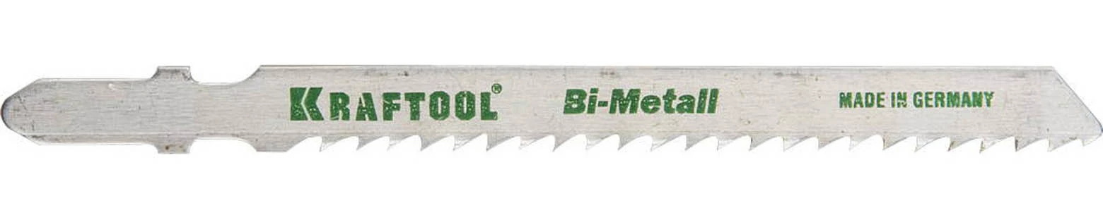 KRAFTOOL по металлу (листовой, цветной), EU-хвостовик, шаг 3 мм, 75 мм, 2 шт., полотна для лобзика Bi-Metall 159556-3