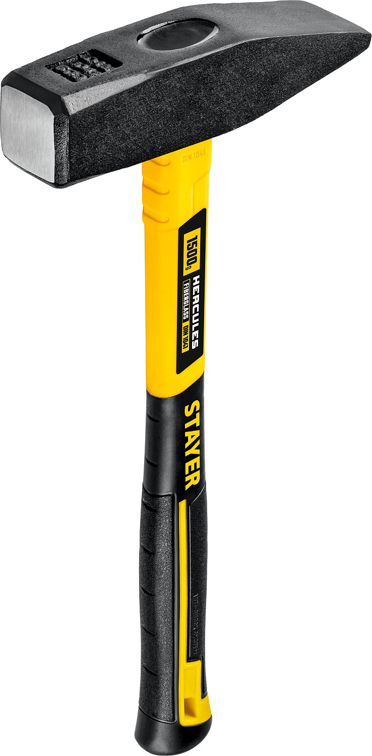 STAYER 1500 г, с фиберглассовой рукояткой, молоток слесарный HERCULES 20050-15_z02