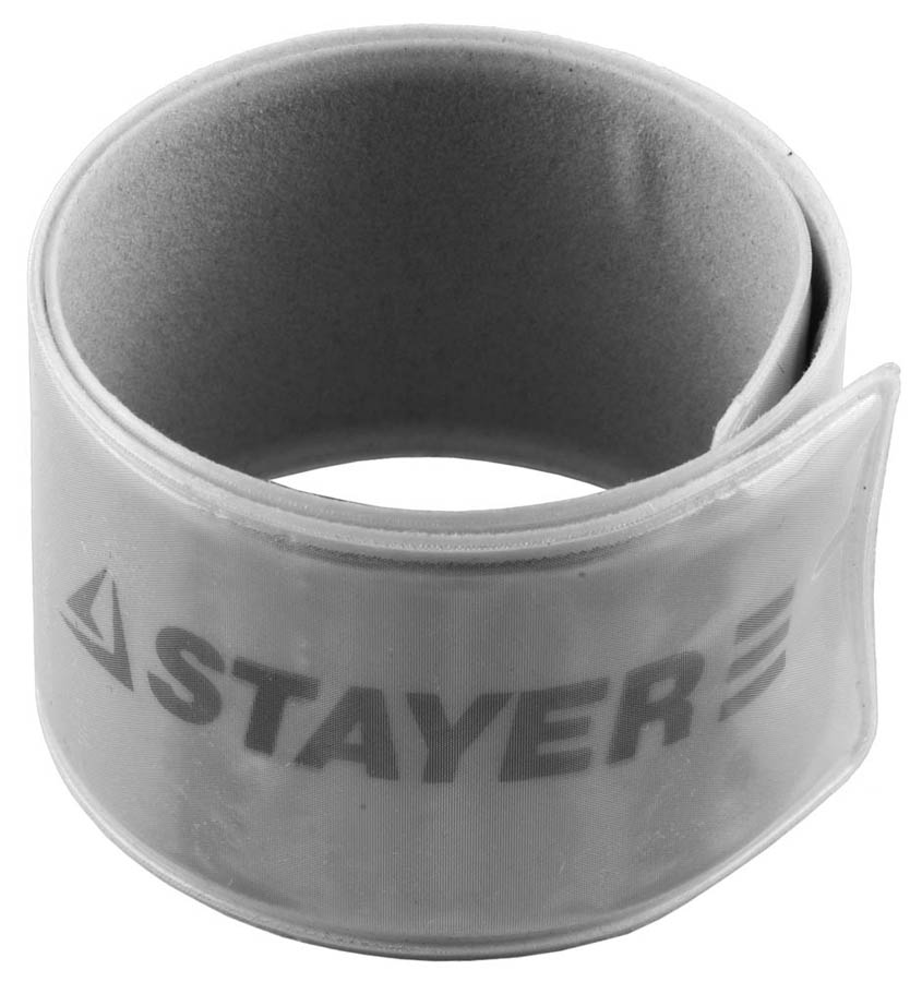 STAYER 30х300 мм, серый, светоотражающий браслет 11630-G