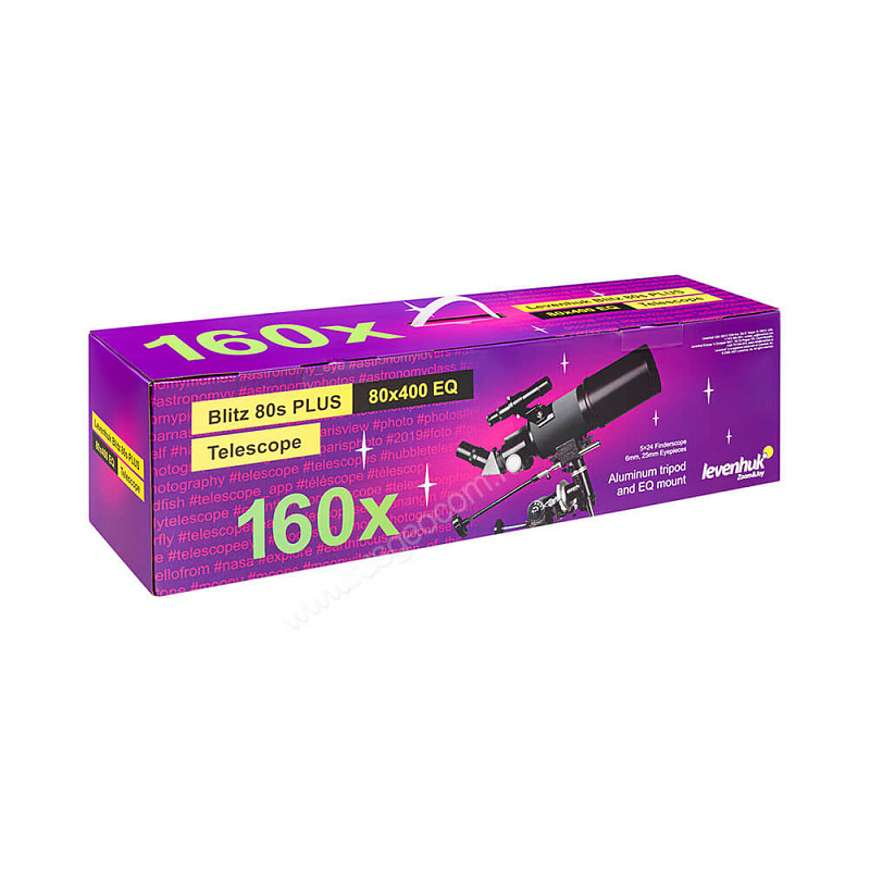 Телескоп Levenhuk Blitz 80s Plus