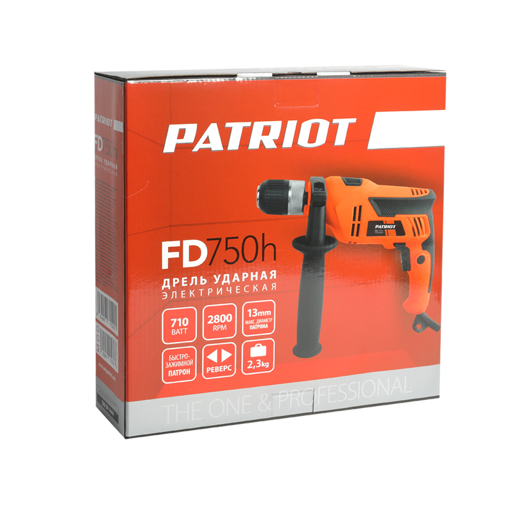 Дрель ударная электрическая PATRIOT FD 750 h