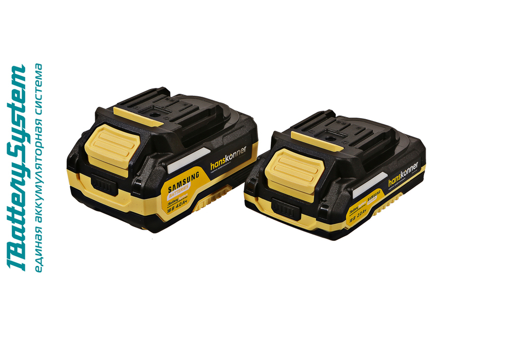 HCD20165PRO Аккумуляторный шуруповерт Hanskonner 1BatterySystem