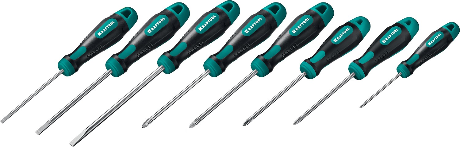 KRAFTOOL 8 шт, набор отверток Х-Drive-8 250081-H8