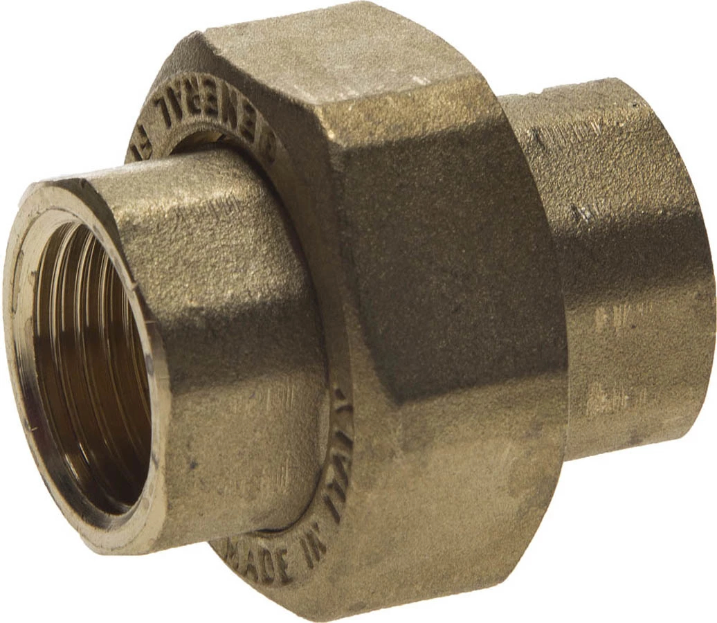 GENERAL FITTINGS 1/2", латунь, соединитель с накидной гайкой 51037-G/G-1/2