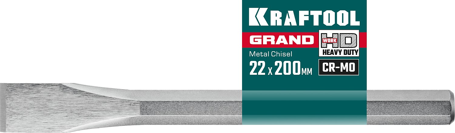 KRAFTOOL 22х200 мм, зубило слесарное по металлу Grand 2103-22