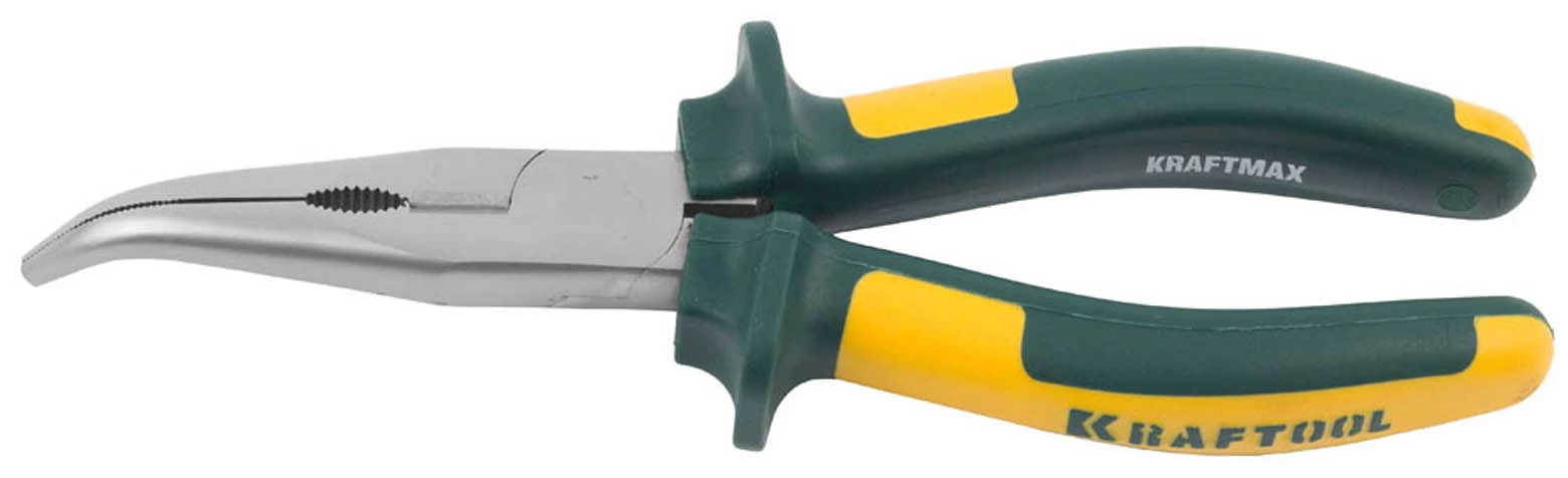 KRAFTOOL 200 мм, тонкогубцы изогнутые KRAFT-MAX 22011-4-20